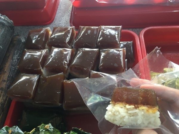 KUE TALAM. The snack is sweet and sticky. Photo by Zachary Lee.   