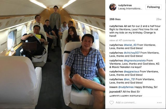 Screenshot from Fariñas' Instagram profile  