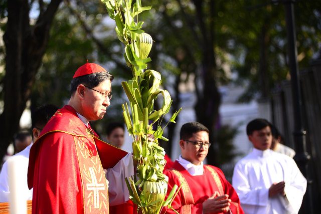 TRANSCRIPT: Cardinal Tagle’s homily on Palm Sunday 2018