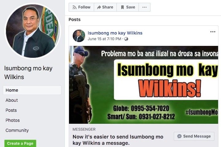 PDEA uses Facebook page to get tips vs drug suspects