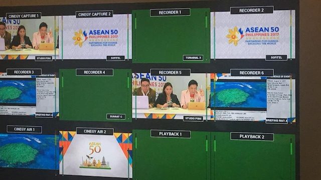 PROFESSIONAL SET-UP. The broadcast set-up prepared by PCOO for DDS bloggers. Photo from Pebbles Duque Facebook page    