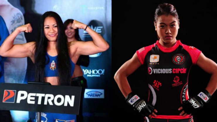 REMATCH? Ana Julaton wants a rematch against Ann Osman if her planned boxing return in early 2015 doesn't push through. Photos from Julaton's and Osman's Facebook pages