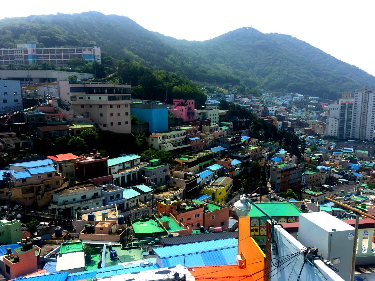 PHOTO ZONE. Gamcheon Culture Village offers numerous views of the village in strategically located photozones. Get ready to climb uphill! 