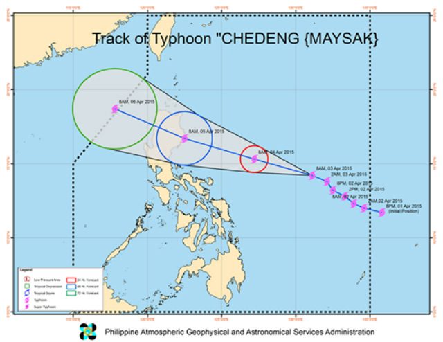 Chedeng weakens as tropical storm; 26 areas warned