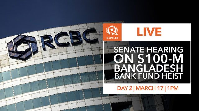 WATCH: Senate hearing on $100-M Bangladesh bank heist, Day 2