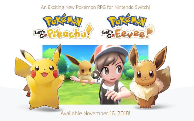 New Pokémon game coming to Nintendo Switch in November 2018