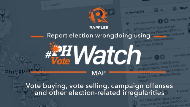 #PHVoteWatch: Violence, vote buying incidents on May 8