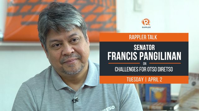 Rappler Talk: Francis Pangilinan on challenges for Otso Diretso