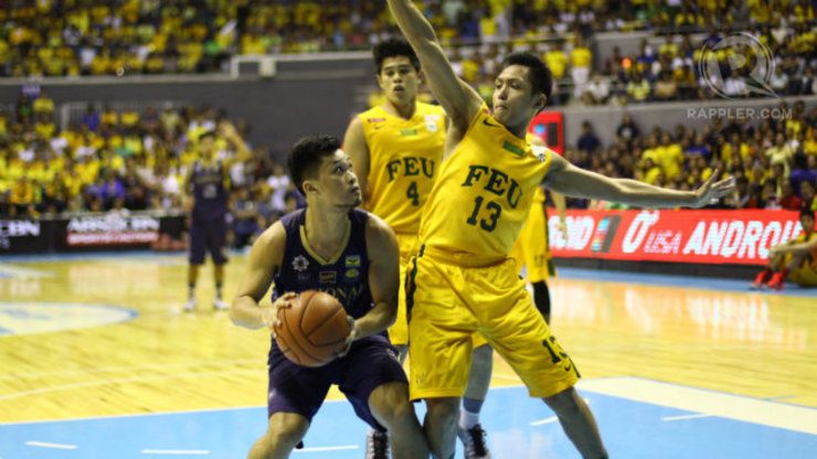 BITE BACK. Gelo Alolino (L) hits two crucial shots in the end game. Photo by Josh Albelda/Rappler