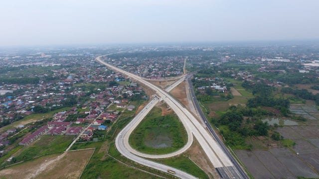Jalan Tol Medan-Kualanamu-Tebing Tinggi (MKTT) yang dibuka fungsional untuk Lebaran 2018. Foto dok Kementerian PUPR 