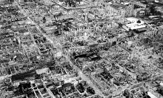 The Americans destroyed Manila in 1945