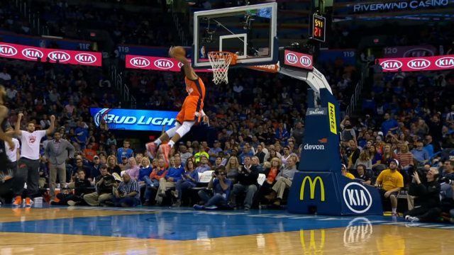 WATCH: Russell Westbook may have thrown down the year’s most violent dunk