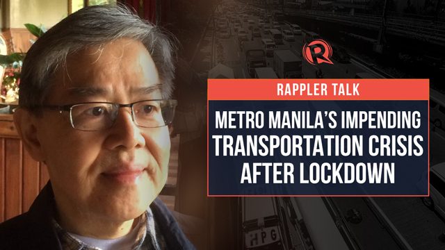 Rappler Talk: Robert Siy on Metro Manila’s impending transportation crisis after lockdown