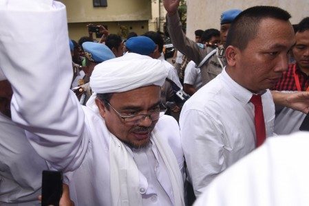 Kasus penodaan Pancasila: Rizieq Shihab penuhi panggilan Polda Jabar hari ini