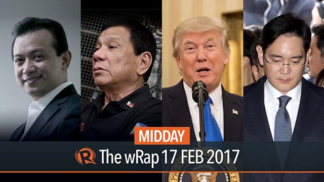 Duterte, Trump, Samsung heir | Midday wRap