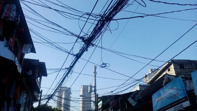 DANGER. Electrical wiring in this condition are a hazard. Photo by Lou Gepuela / Rappler 