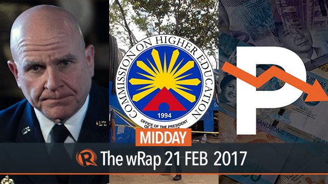 Peso vs dollar, CHED, Trump | Midday wRap