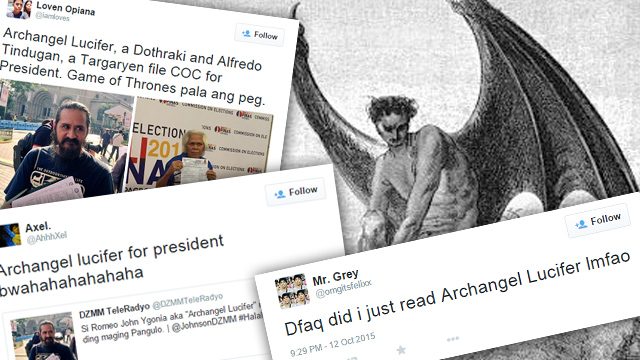 Archangel Lucifer, other ‘nuisance’ candidates soar on Twitter