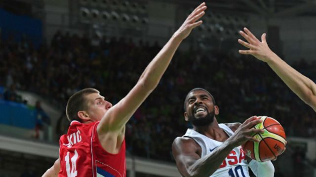 USA basketball stars survive Serbian scare