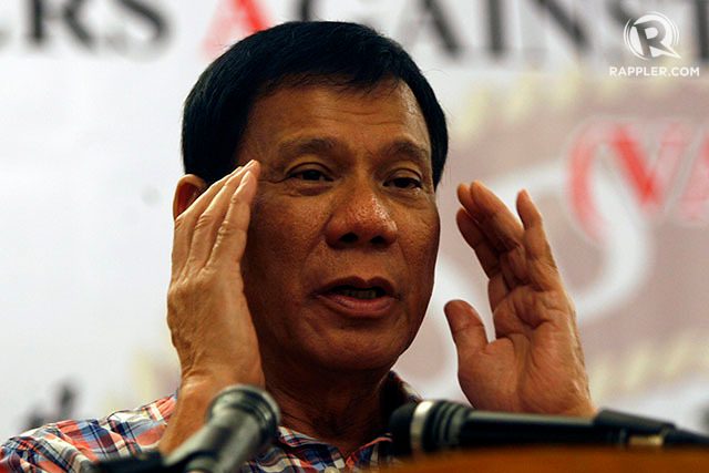 Duterte berjanji akan berhenti memaki orang usai mendengar pesan dari Tuhan