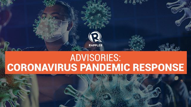 ADVISORIES: Coronavirus Pandemic Response | June 1-7, 2020