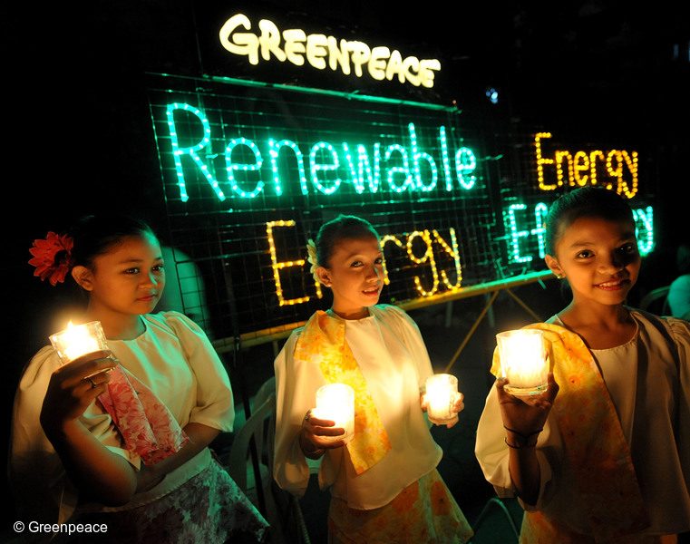 FUTURE. Advocates say renewable energy can power the world and point to countries that use it as an energy source. Photo from Greenpeace   