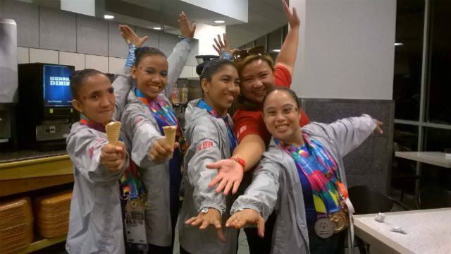 The Philippine Gymnastics team and their 10 gold medals 