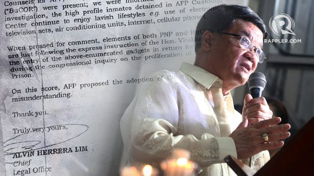 FACT CHECK: Did Aguirre reward inmates who testified vs De Lima?