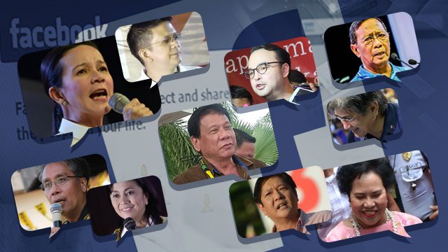 Who are the most talked-about candidates on Facebook?