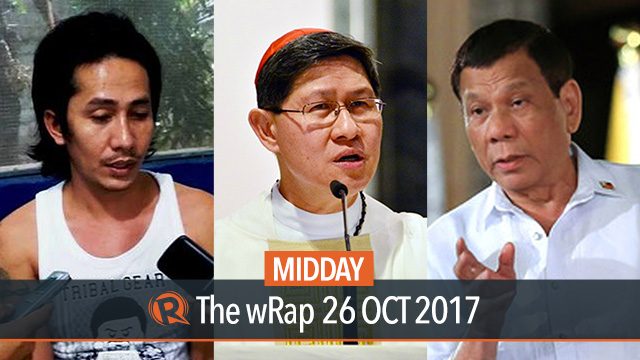 Duterte on Mabilog, Roxas and Drilon, Pope Francis | Midday wRap