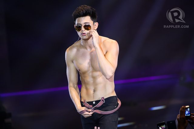 JAMES REID. The actor-singer was taken to the hospital after falling off stage. Photo by Manman Dejeto/Rappler