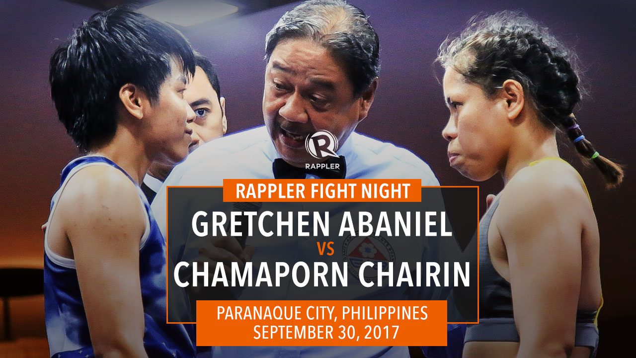 Rappler Fight Night: Gretchen Abaniel vs Chamaporn Chairin