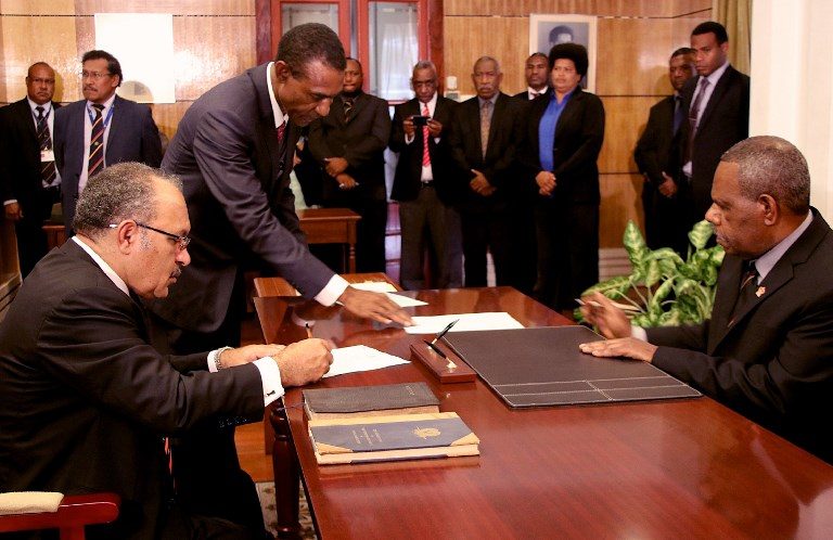 O’Neill sworn in as Papua New Guinea prime minister