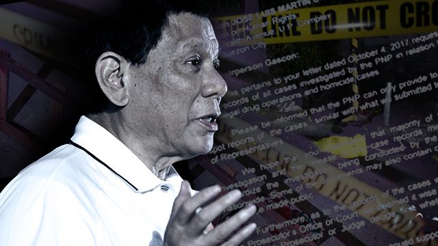 Evading probes? The many times Duterte admin didn’t give drug war documents
