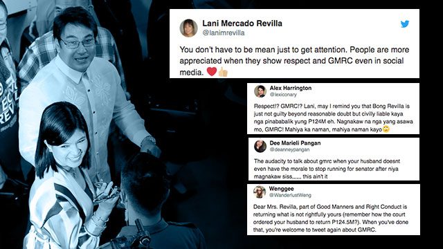 ‘Pakisauli po ang milyones’: Netizens burn Lani Mercado Revilla over GMRC tweet