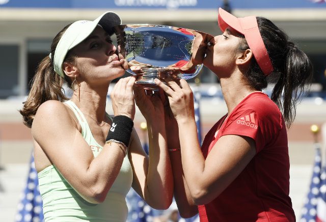 Hingis and Mirza win US Open women’s doubles title