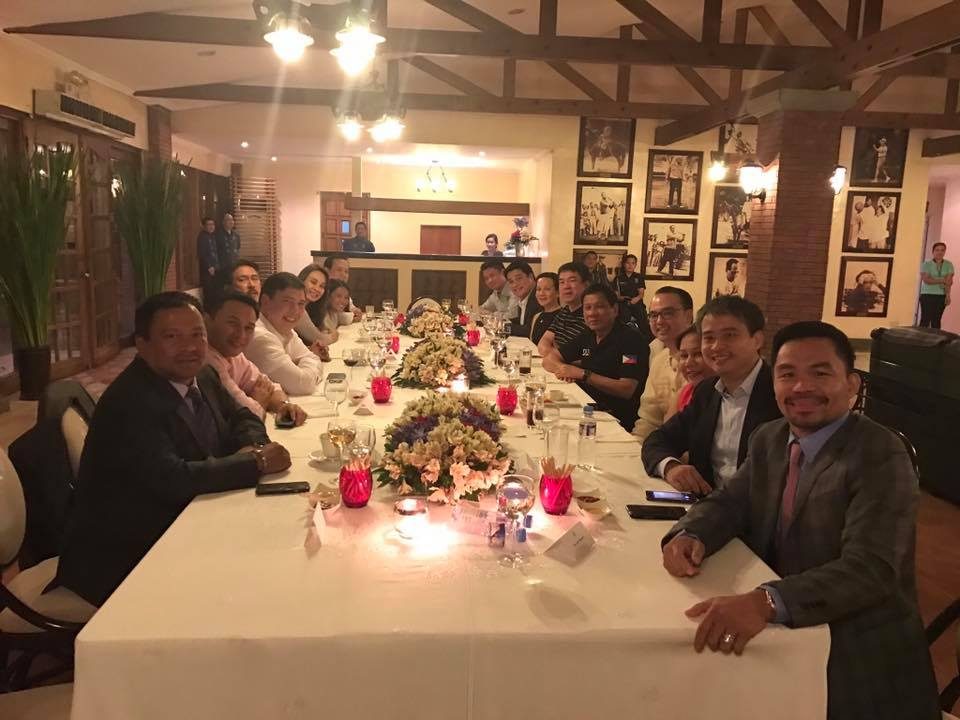 Duterte asked for senators’ support during dinner