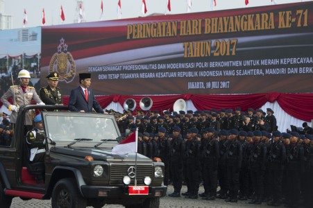 Lima petuah Presiden Jokowi di hari Bhayangkara