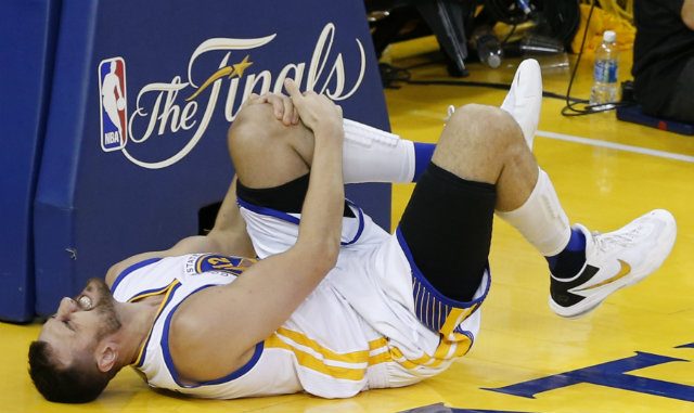 Bogut to miss remainder of NBA Finals with left knee injury