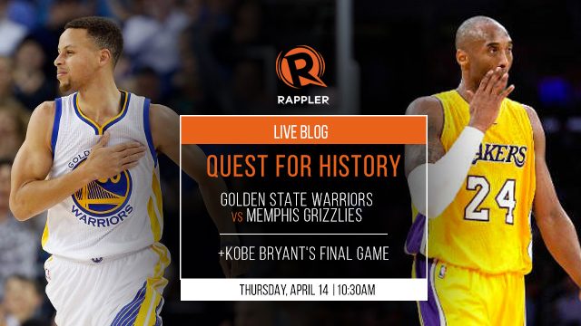 HIGHLIGHTS: Golden State chases history, Kobe’s last game