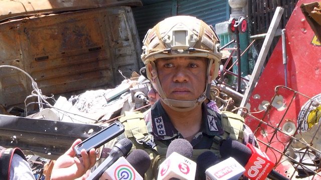 10 TO 15 DAYS? Colonel Romeo Brawner says the military is working on ending the war in the next two weeks. Rappler photo  