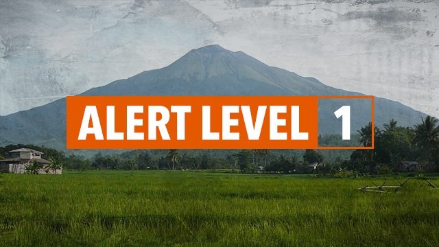 Mt Kanlaon placed on Alert Level 1