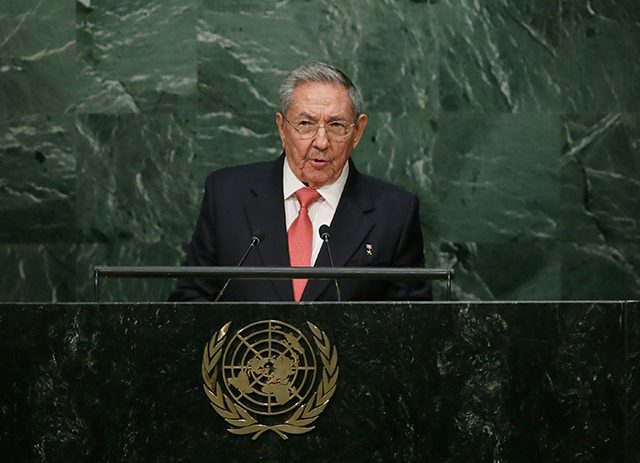 Cuba’s Castro at UN calls for end to US embargo