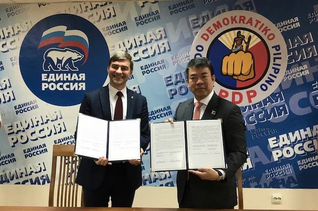 After China, PDP-Laban signs deal with Putin’s United Russia party