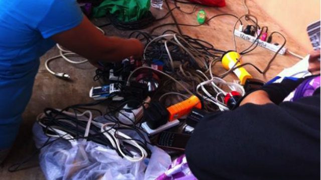 RECHARGED. The Pongos Hotel let survivors charge their electronics for free