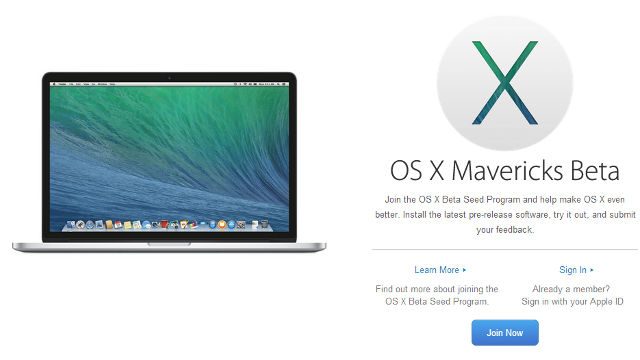 Apple opens OS X Mavericks Beta to all