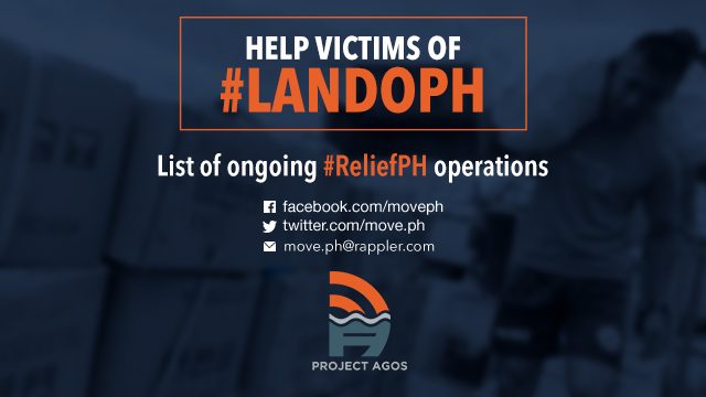 #ReliefPH operations to help #LandoPH victims