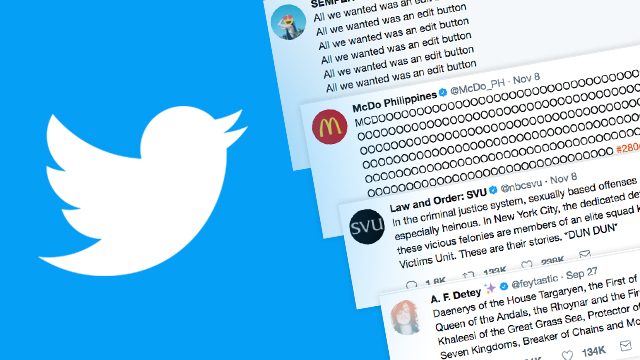 ‘All we wanted was an edit button’: Clever tweets with #280characters