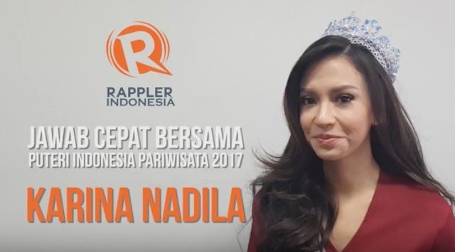 SAKSIKAN: Jawab Cepat bersama Puteri Indonesia Pariwisata 2017 Karina Nadila