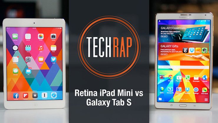 Retina iPad mini vs Galaxy Tab S (TechRap)